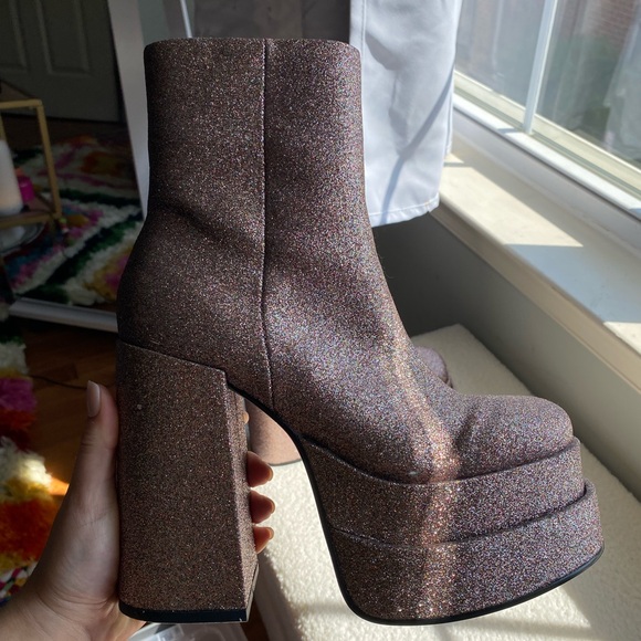 Steve Madden Glitter booties - Picture 3 of 8